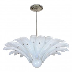 Petite iridescent Murano glass front element pendant